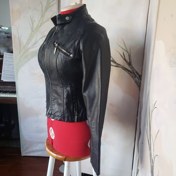 Moto faux leather jacket - Picture 2 of 6